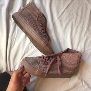 Vans Python Twilight Mauve Sk8-Hi Slim Shoes